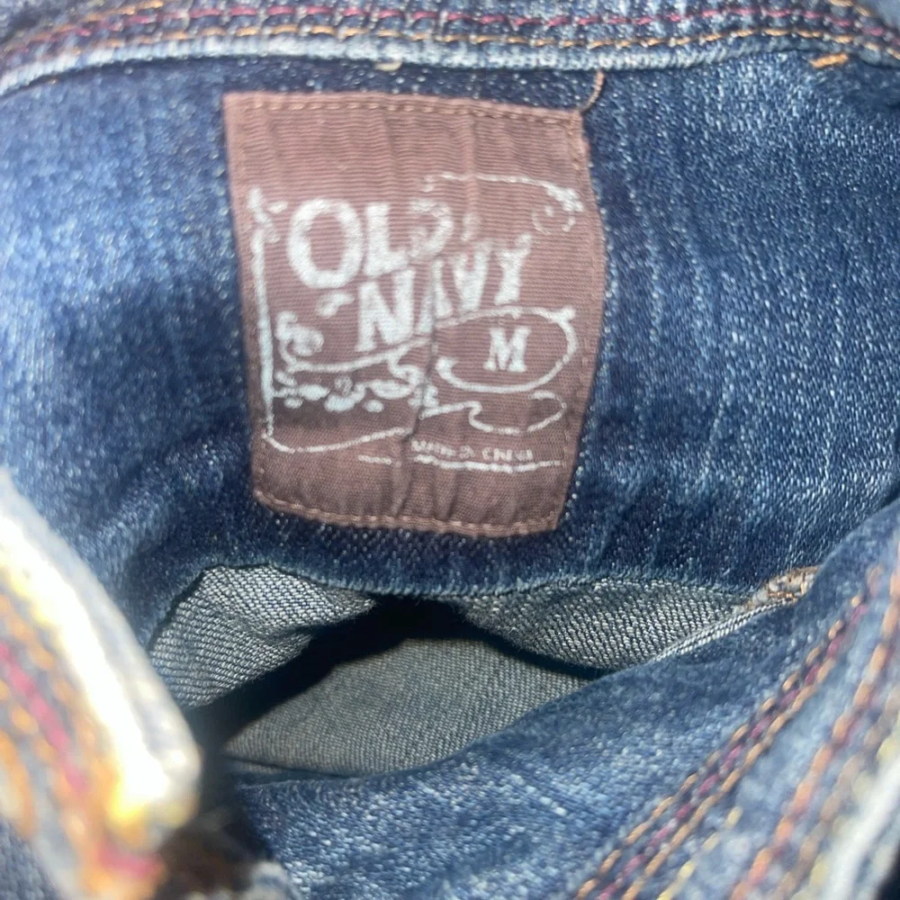Old Navy Girls Jean Jacket‎ Silver Buttons sz M